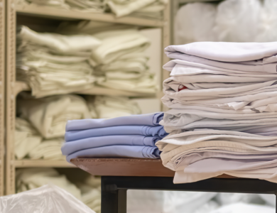 Commerical Laundry Linens In Store Room 1920X500