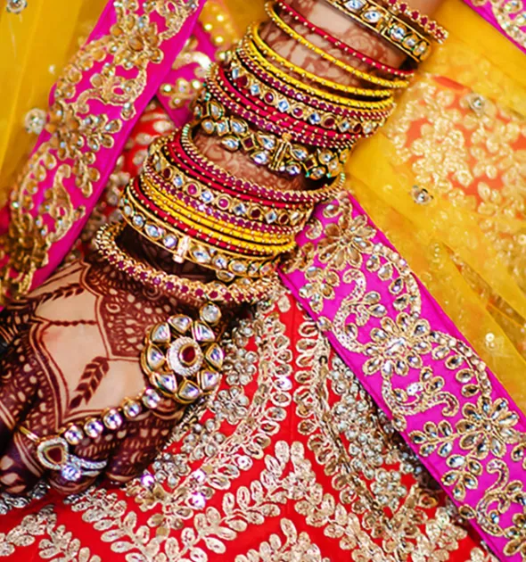 Saree Dress Gold Skirt 1920X650